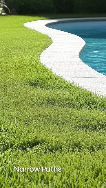 piscina e passaggi stretti